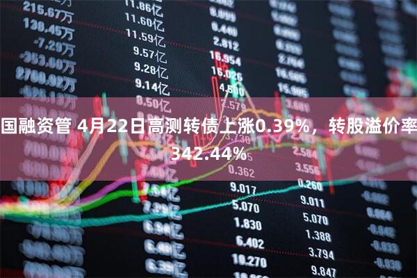 国融资管 4月22日高测转债上涨0.39%，转股溢价率342.44%
